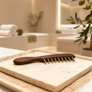Peigne  en Bois & Laiton